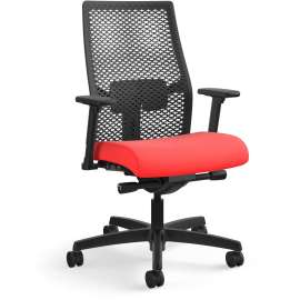 HON Accommodate Series Bariatric Chair with Arms, 33.5" x 21.5" x 32.5", Flint Seat, Flint Back, Charblack Legs