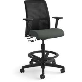 HON Motivate Nesting/Stacking Flex-Back Chair, Supports Up to 300 lb, Onyx Seat, Black Back/Base
