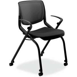 HON Nucleus Series Work Chair, ilira-Stretch M4 Back, Supports Up to 300 lb, 17" to 21.5" Seat Height, Black