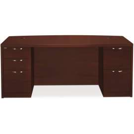 HON 10700 "L" Workstation Return, Right 3/4 Height Pedestal, 48 x 24, Natural Maple