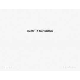 Unicor Flip Style Activity Schedule Calendar