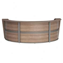 Linea Italia 3-Unit Curved Reception Desk