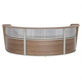Linea Italia 3-Unit Curved Reception Desk