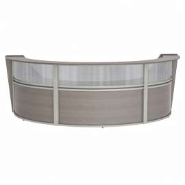 Linea Italia 3-Unit Curved Reception Desk