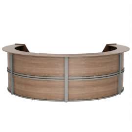 Linea Italia 4-Unit Curved Reception Desk