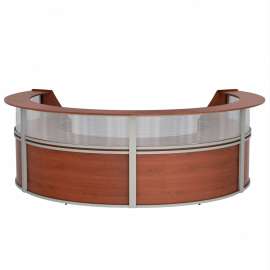 Linea Italia 4-Unit Curved Reception Desk