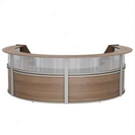 Linea Italia 4-Unit Curved Reception Desk
