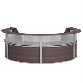 Linea Italia 4-Unit Curved Reception Desk