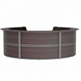Linea Italia 5-Unit Curved Reception Desk