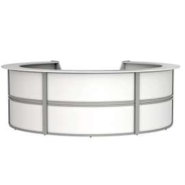 Linea Italia 5-Unit Curved Reception Desk