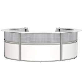 Linea Italia 5-Unit Curved Reception Desk