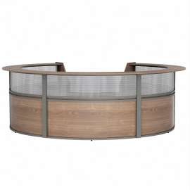 Linea Italia 5-Unit Curved Reception Desk