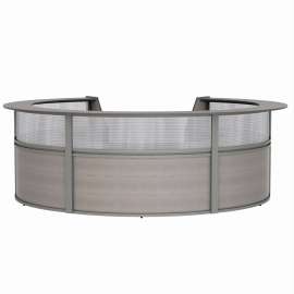 Linea Italia 5-Unit Curved Reception Desk