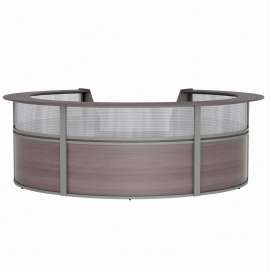 Linea Italia 5-Unit Curved Reception Desk