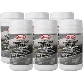 Claire Stainless Steel Wipes, 6 / Carton