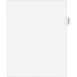 Avery-Style Preprinted Legal Side Tab Divider, Exhibit M, Letter, White, 25/Pack