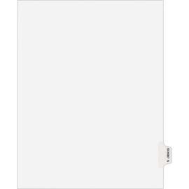 Avery-Style Preprinted Legal Side Tab Divider, Exhibit S, Letter, White, 25/Pack