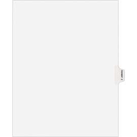 Avery-Style Preprinted Legal Side Tab Divider, Exhibit Z, Letter, White, 25/Pack