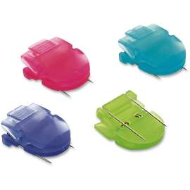 Wall Clips for Fabric Panels, 60 Sheets, Assorted Cool Colors, 10/Box