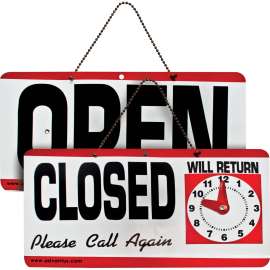 Advantus Open/Closed Sign with Clock