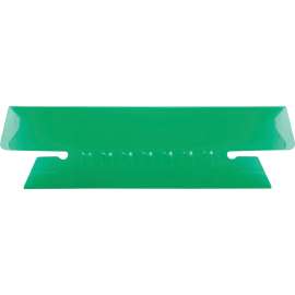 Transparent Colored Tabs For Hanging File Folders, 1/3-Cut Tabs, Green, 3.5" Wide, 25/Pack