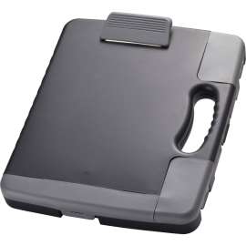Portable Storage Clipboard Case, 3/4" Capacity, Holds 9w x 12h, Charcoal