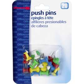 Officemate Clear Push Pins