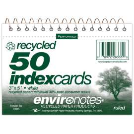 Roaring Spring Spiralbound Ruled Index Cards