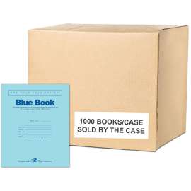 Examination Blue Book, Wide/Legal Rule, 8.5 x 7, White, 4 Sheets