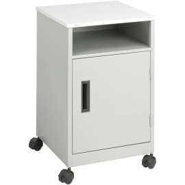 Steel Machine Stand with Compartment, One-Shelf, 15-1/4w x 17-1/4d x 27-1/4h, Gray