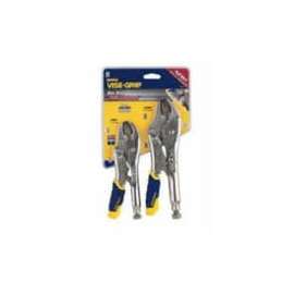 Vise-Grip Locking Pliers Set, 7/16 in, 5/16 in THK Curved Jaw, ProTouch cents Grip Handle