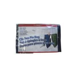 PRODUITS MENAGERS 12-121-05 Clothespin Bag, Plastic, Assorted