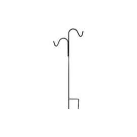 HOOK DOUBLE 84IN STEEL BLACK