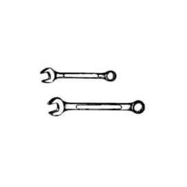 Fuller 420-1359 Combination Wrench, 3/8 in, 4-7/16 in OAL, 12 Point, Chrome Molybdenum Steel, Mirror