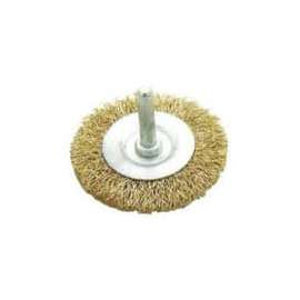 Mibro 1411 Coarse Grade Wire Wheel Brush, Brass Coated Steel