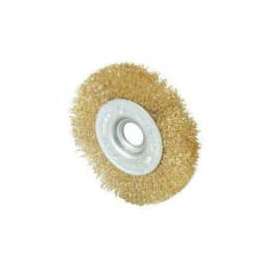 Wolfcraft 1422 Wire Wheel Brush, 6 in Dia x 1/2 in, Steel
