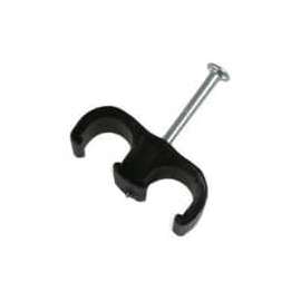GB PDS-1525BT Coaxial, Double-Clip, Low Voltage Cable Staple, Polyethylene, Pack