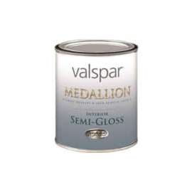 Valspar Medallion 24021QT Latex Paint, Semi-Gloss, Tint Base, 1 qt