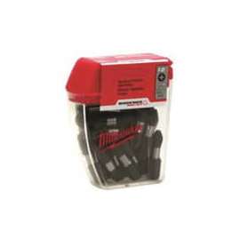 Milwaukee 48-32-5008 Insert Bit, #2 Drive, Square Recess Drive, 1/4 in Shank, Hex Shank, 1 in L, Proprietary Steel