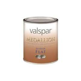 Valspar Medallion 45500 Series 455051QT Latex Paint, Flat, Clear, 1 qt
