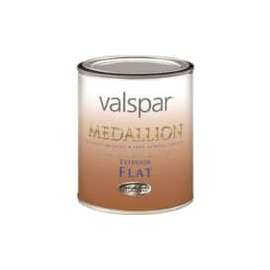 Valspar Medallion 45500 Series 455021QT Latex Paint, Flat, Tint Base, 1 qt