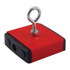 Magnet Source 2.375 in. L X 2.375 in. W Red Retrieving Magnet 40 lb. pull 1 pc