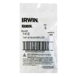 Irwin Hanson High Carbon Steel SAE Fraction Tap 3/16 in. 1 pc
