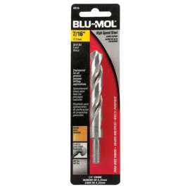 Blu-Mol Xtreme 7/16 in. X 5-1/2 in. L High Speed Steel Drill Bit Round Shank 1 pc