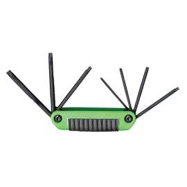 Eklind Ergo-Fold Assorted Fold-Up Tamper Resistant Torx Hex Key Set 7 pc
