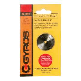 Gyros Tools 1 in. D X 1/8 in. Fine Steel Circular Saw Blade 68 teeth 1 pc