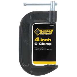 Steel Grip 4 in. Adjustable C-Clamp 1 pc