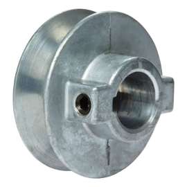 Chicago Die Cast 2 1/4 in. D Zinc Single V Grooved Pulley