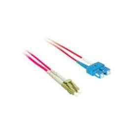 C2G-2m LC-SC 50/125 OM2 Duplex Multimode PVC Fiber Optic Cable