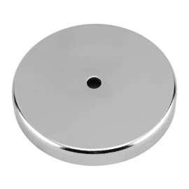 Magnet Source .18 in. L X 1.21 in. W Silver Round Base Magnet 10 lb. pull 2 pc